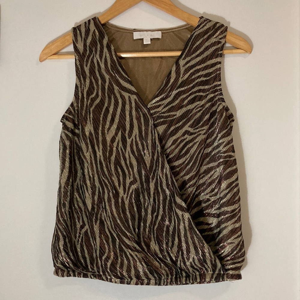 Anthropologie eri➕ali Animal Print Tank XS